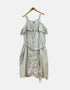 Long dress  white line black FM